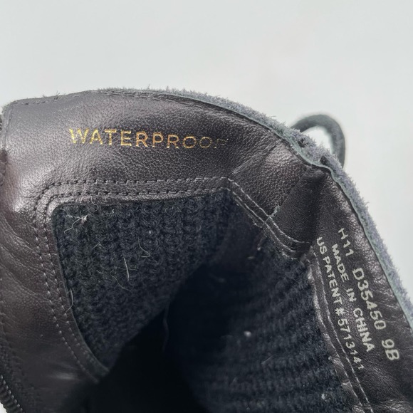 Cole Haan Womens Size 9B Black Pom Pom Wedge Sueded Leather Boots D35450 - Picture 5 of 11